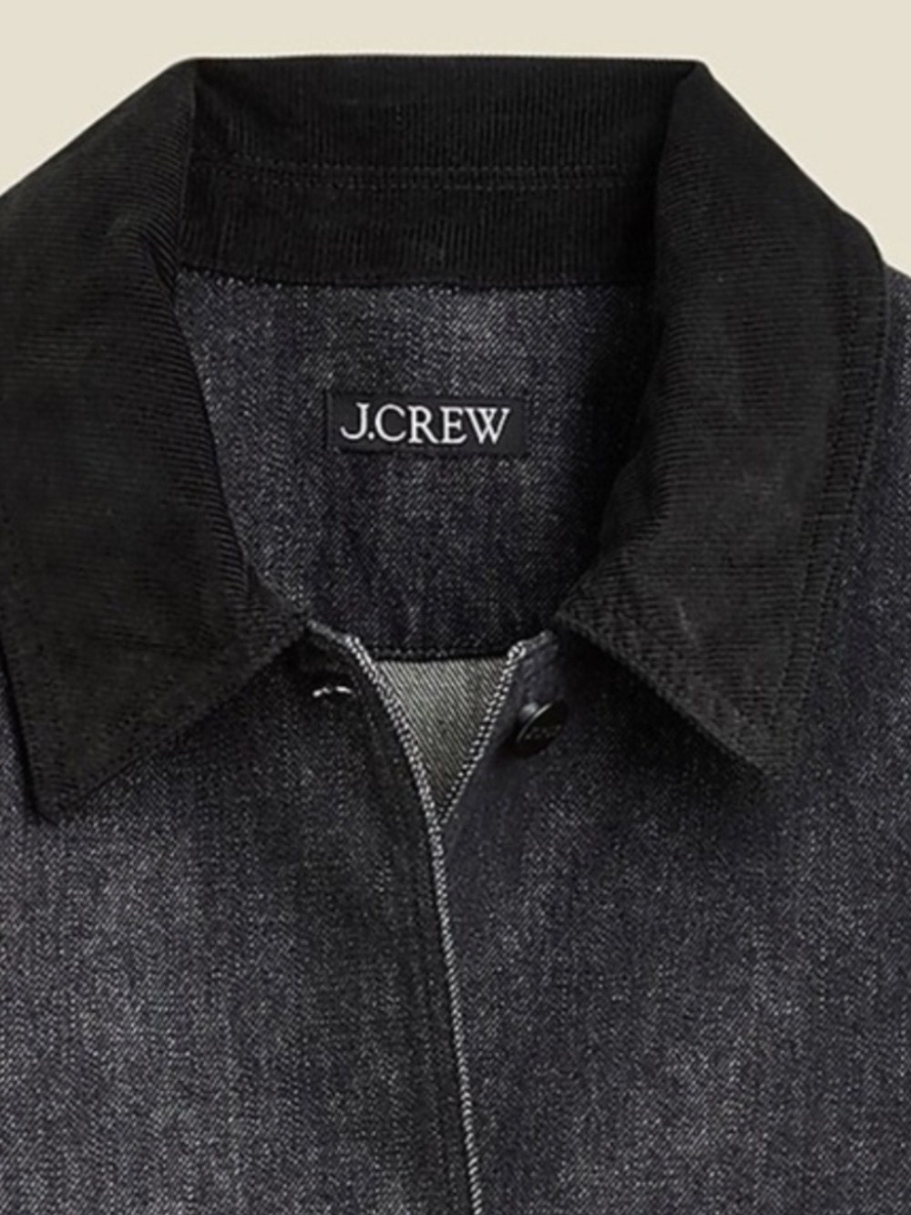 J Crew Denim Barn Jacket Washed Black S - Picture 3 of 5
